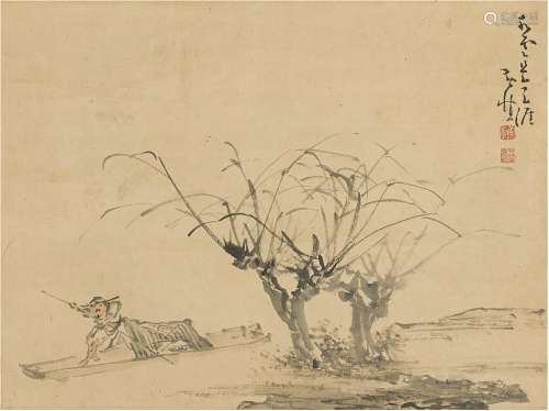 Huang Shen 1687-1768 黃慎 1687-1768 | Fisherman 水雲天涯