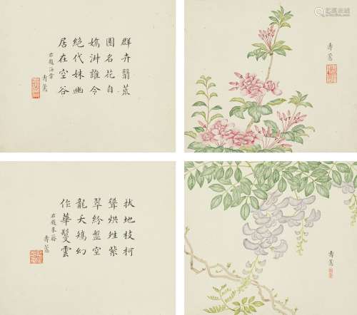 Xue Baochen 1850-1916 薛寶辰 1850-1916 | Flowers 花卉冊