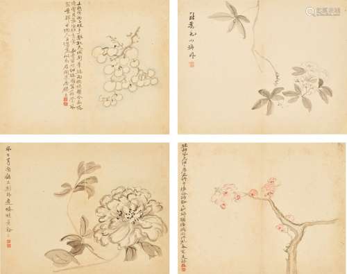 Chen Zuan 1678-1758 陳撰 1678-1758 | Flowers and Fruits 花果...