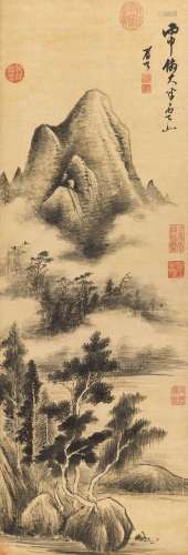 Chen Jiru 1558-1639 陳繼儒1558-1639 | Landscape after Mi Fu ...