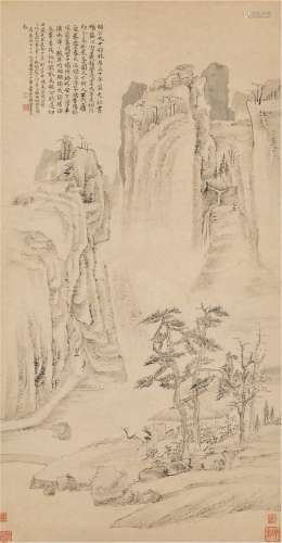 Xiao Yuncong 1596 - 1673 蕭雲從 1596-1673 | Landscape 溪山高...