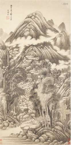 Wang Shimin 1592-1680 王時敏 1592-1680 | Landscape 層巒疊嶂圖