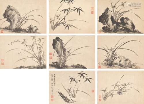 Ma Shouzhen 1548-1604 馬守真 1548-1604 | Orchids, Bamboo and...