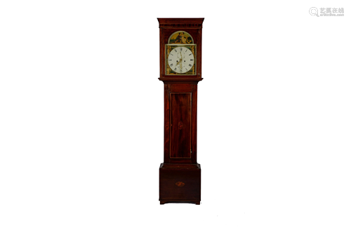 18TH C ENGLISH TALL CASE CLOCK