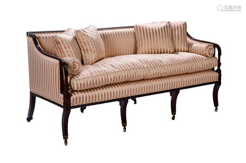 ENGLISH EMPIRE STYLE SETTEE