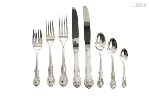 79 PCS AMERICAN SILVER FLATWARE, 2,211g