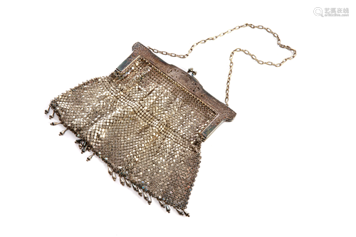 ART NOUVEAU MESH EVENING PURSE