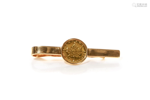 GOLD COIN TIE CLIP, 12g