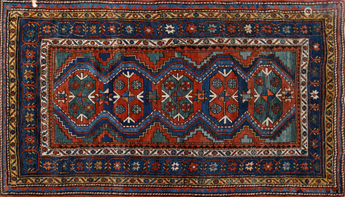 ANTIQUE CAUCASIAN KURDISH RUG