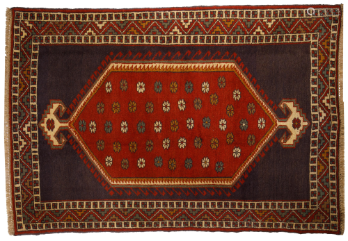 HAND KNOTTED TRIBAL RUG