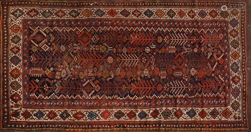 ANTIQUE WOOL QASHKAEI TRIBAL RUG