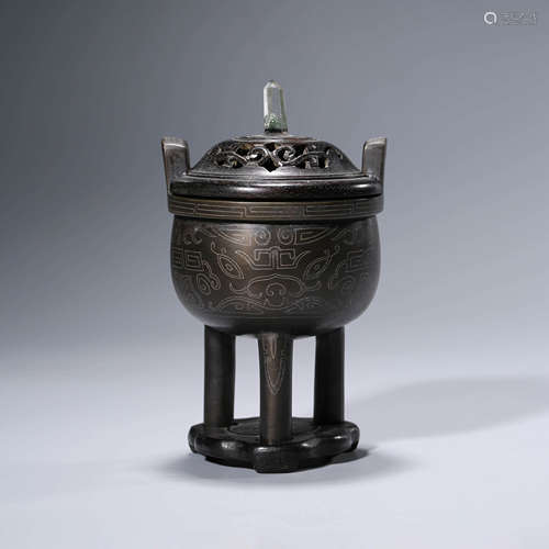 A Bronze Tripod Censer