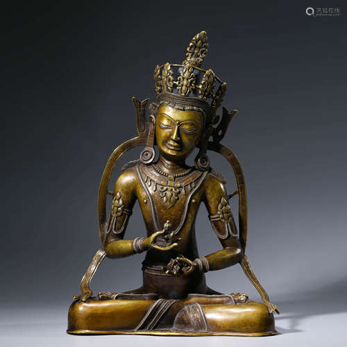 A Gilt-bronze Statue of Vajrasattva