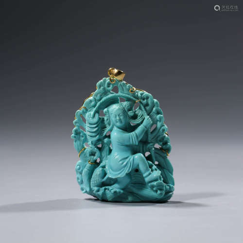 Turquoise Figure Ornament