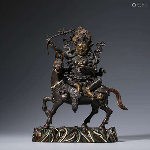 A Gilt-bronze Statue of Palden Lhamo