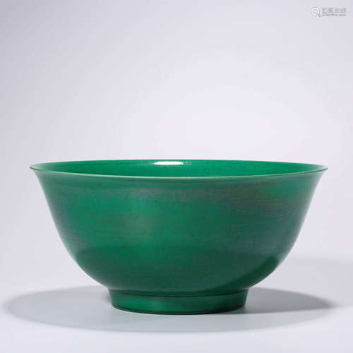 A Green-glazed Porcelain Bowl