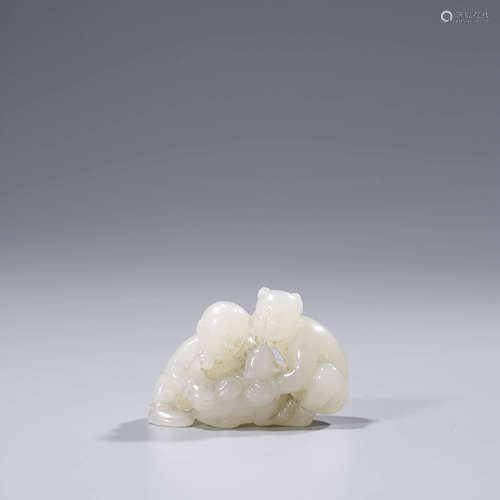 A White Jade Boys Ornament