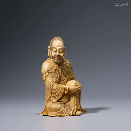A Shoushan Stone Carved Figure Statue