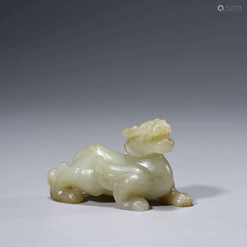 A White Jade Beast Ornament