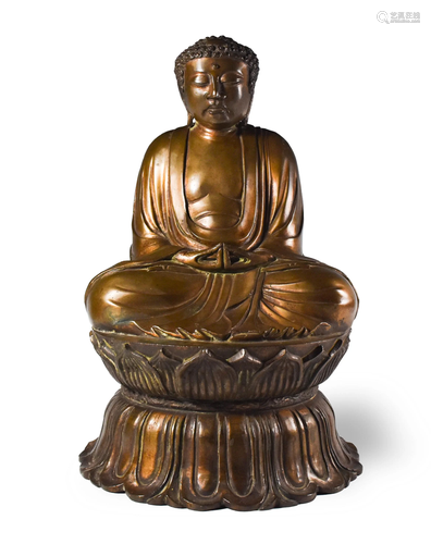 Japanese Bronze Buddha, Meiji