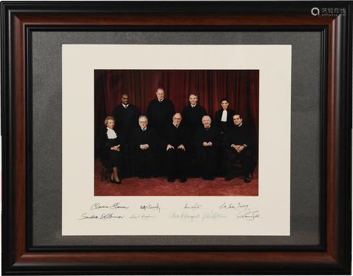 1994 Rehnquist Supreme Court Justices Signed Photo