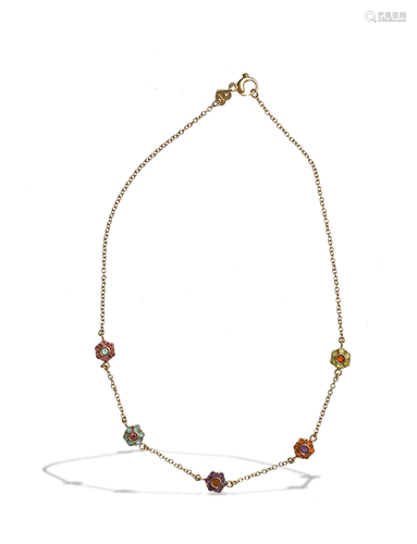 Pasquale Bruni, 18K and Gemstone Collier Necklace