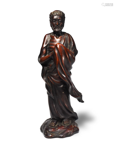 Japanese Bronze Damo, Meiji