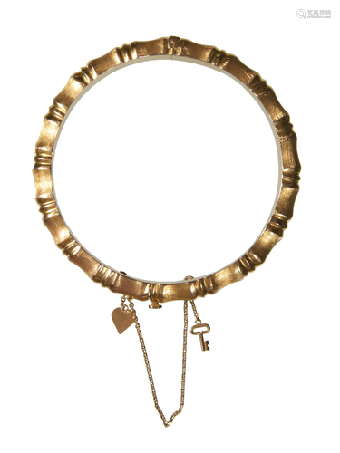 18K Gold Bamboo Bracelet