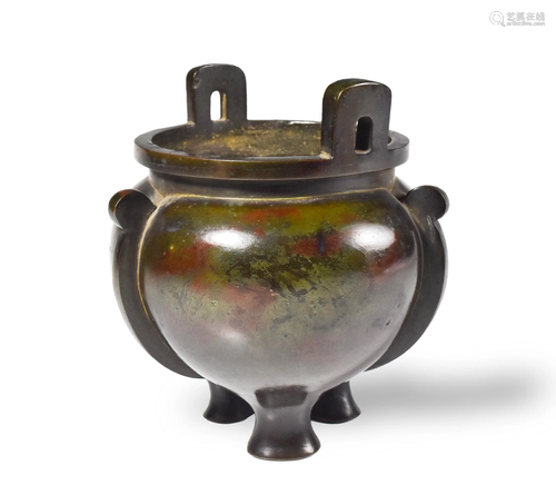 Japanese Bronze Tripod Censer