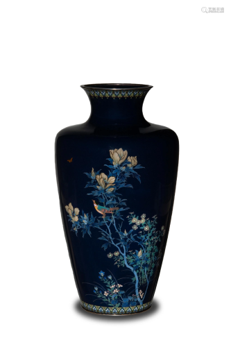 Japanese Cloisonne Vase, Meiji