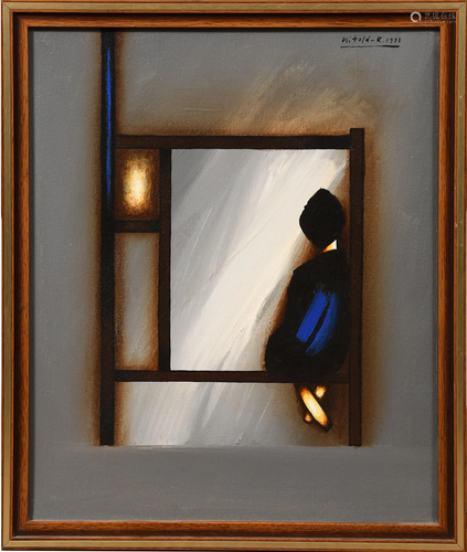 Witold Kaczanowski, Abstract Oil on Canvas, 1971