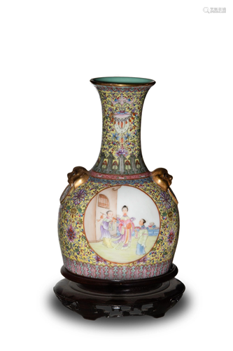 Chinese Famille Rose Vase, Republic