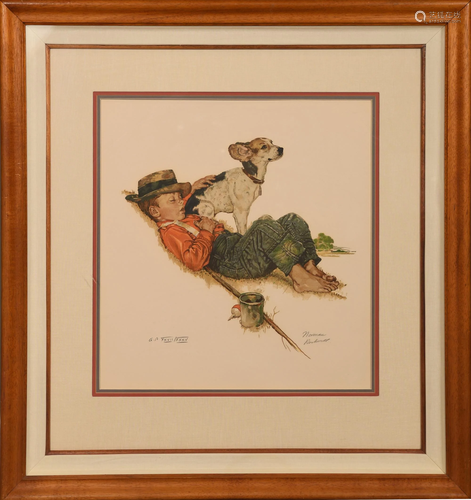 Norman Rockwell Signed Lithograph, AP 27/35