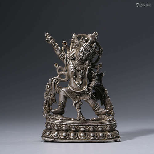 Sterling Silver Carved Buddha of Vajrapani