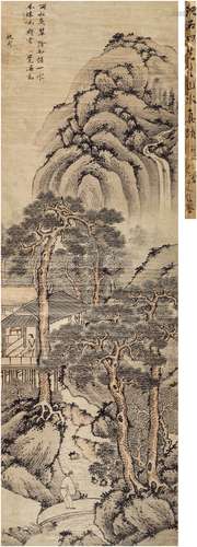 沈周（1427～1509） 松阴读书图 立轴 设色纸本