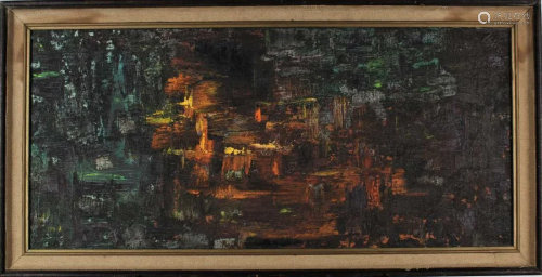 Modern Abstract, Oil on Canvas, Signed