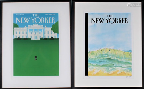 Two Framed Posters of Renowned New Yorker Covers