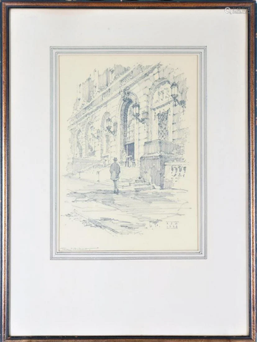 Paul Ockert, American, Signed Drawing