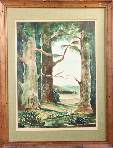 Inger Allen (20th C. Florida) Watercolor