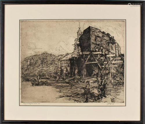 Joseph Raphael (1869-1950) American, Etching