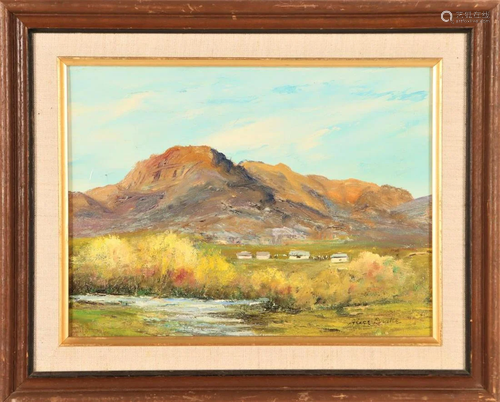 Oil on Canvas, Arizona Mountainous Landscape