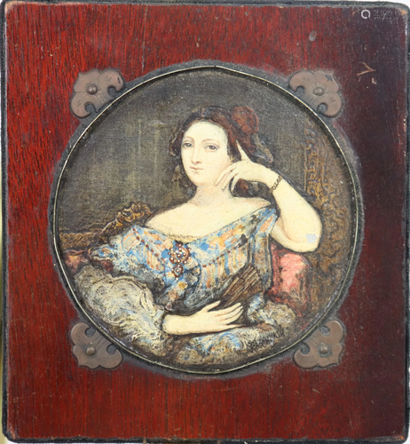 Portrait of Woman, Plaque