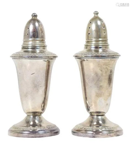 Set of Sterling Weighted Salt & Pepper Shakers