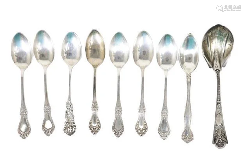 (9) Assorted Sterling Silver Spoons