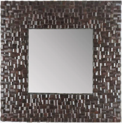 Wooden Frame Wall Mirror