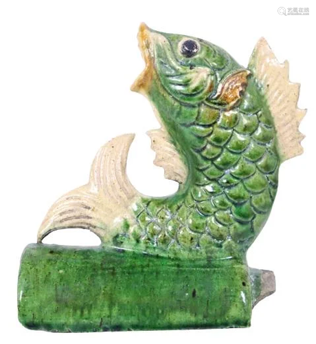 Chinese Glazed Figural Roof Tile