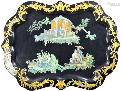 Oriental Decoupage Tray