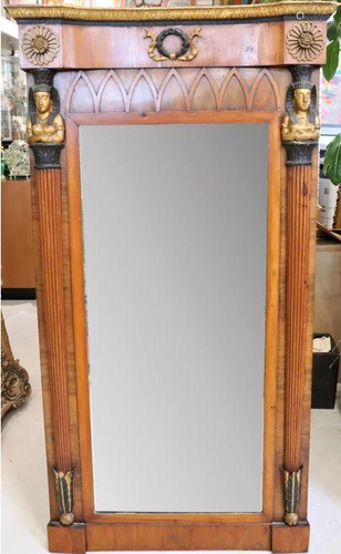 19th C Egyptian Revival Empire Mirror