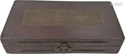 清 嵌銅絲木盒