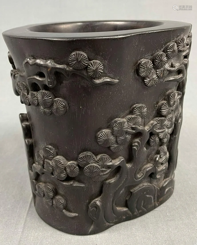 Brush cups made of hardwood. Probably Japan, China